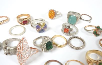Ensemble de bagues fantaisie, certaines en...