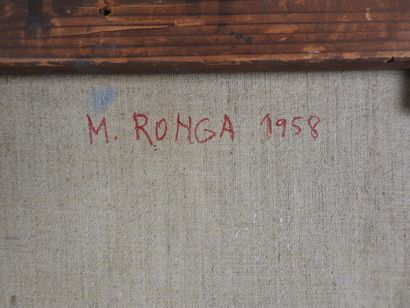 Michel RONGA (XXe).
Femme assise.
Huile sur...
