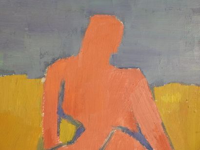 Michel RONGA (XXe).
Femme assise.
Huile sur...