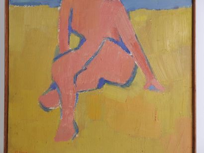 Michel RONGA (XXe).
Femme assise.
Huile sur...