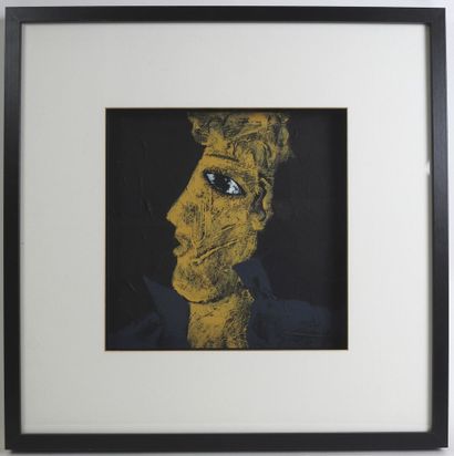Philippe PHERIVONG (né en 1957).
Le visage.
Acrylique...