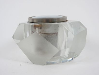 MERCEDES.
Pendule en verre et verre poli...