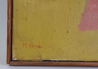 Michel RONGA (XXe).
Femme assise.
Huile sur...