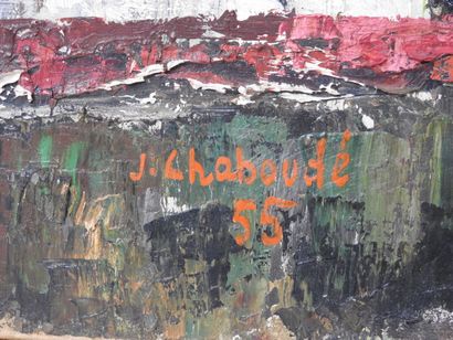 Jean CHABOUDE (1927-1987).
Neige (Jura).
Huile...