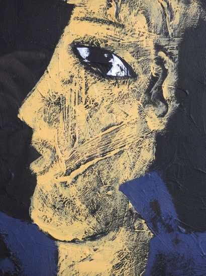 Philippe PHERIVONG (né en 1957).
Le visage.
Acrylique...