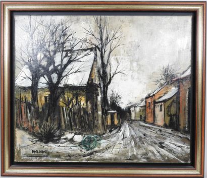 Didier GRANDT (1934).
La ruelle de village.
Huile...