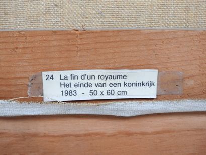 Jacques ROULLEAUX (1959).
La fin d'un royaume.
Huile...