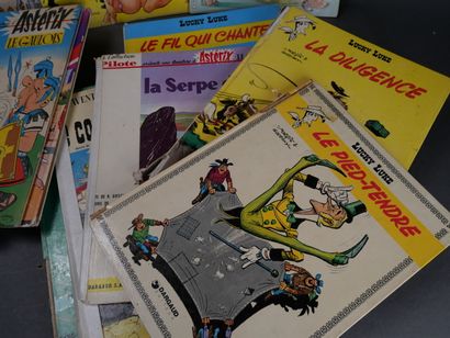Lot d'environ 18 bandes dessinées et revues...