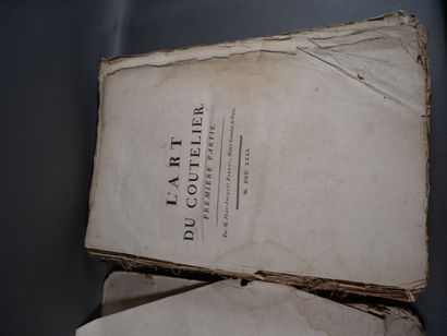 Perret, L'art du coutelier, 1771, in-folio....
