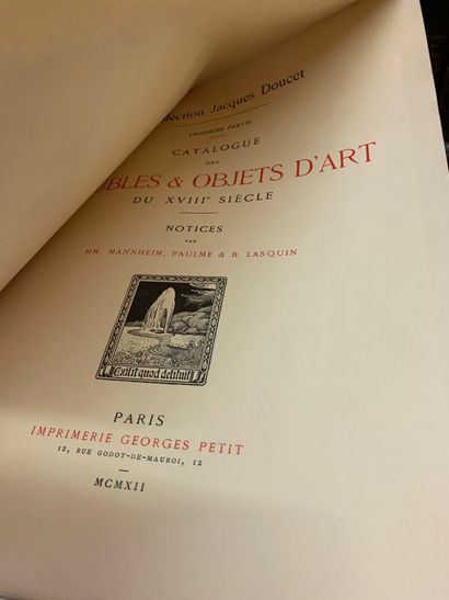 [4 IMPORTANTS CATALOGUES ILLUSTRÉS DE VENTE...