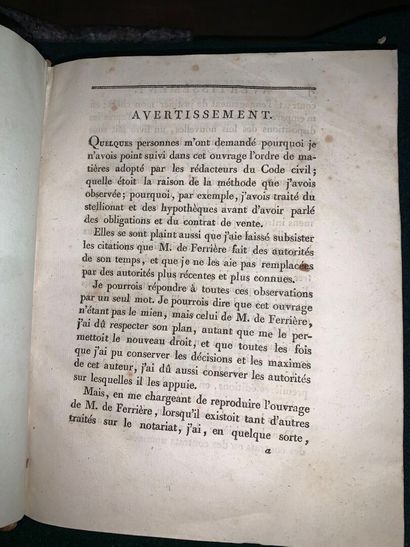 FERRIERE Claude de, Le Nouveau parfait notaire,...