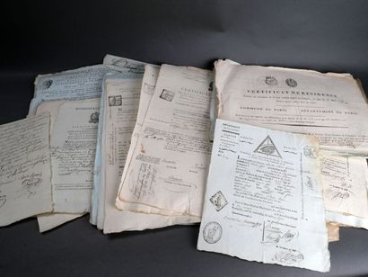 Lot d'environ 90 documents période révolutionnaire...