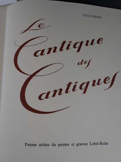 [Lobel Riche] Salomon, Le Cantique des Cantiques....