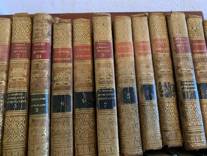 NOUET Père Jacques, 18 volumes in-12 en toile,...