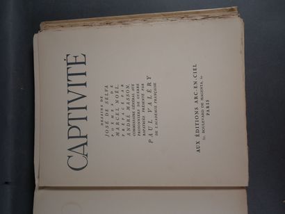 Captivité, dessin de José de Selva, poèmes...