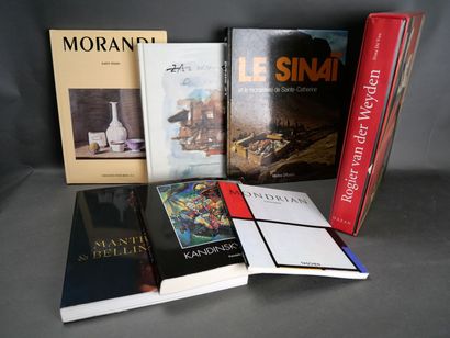Lot de 7 volumes d'art dont van der Weyden,...