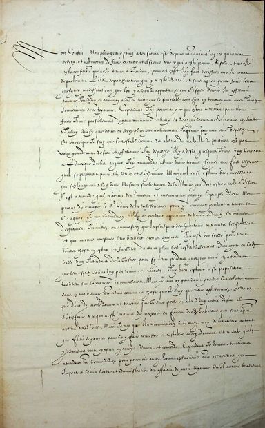 Louis XIII, roi de France.
Lettre signée...