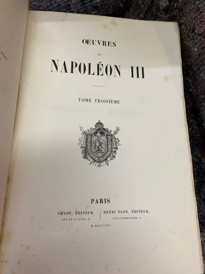 OEuvres de NAPOLEON III. Paris, Amyot, 1854-56....