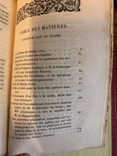 [BIBLIOTHEQUE ELZÉVIRIENNE - SATIRE, COURTISANES,...