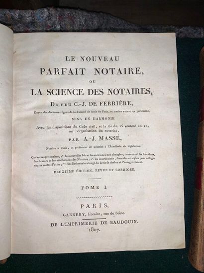 FERRIERE Claude de, Le Nouveau parfait notaire,...