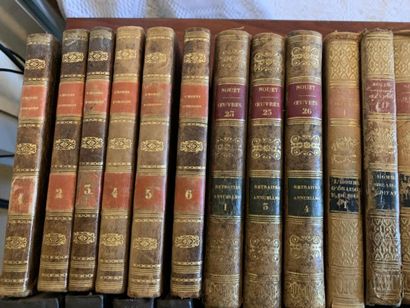 NOUET Père Jacques, 18 volumes in-12 en toile,...
