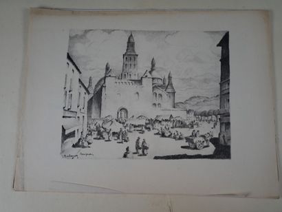 2 vol de planches : l'abbaye de Mondaye par...