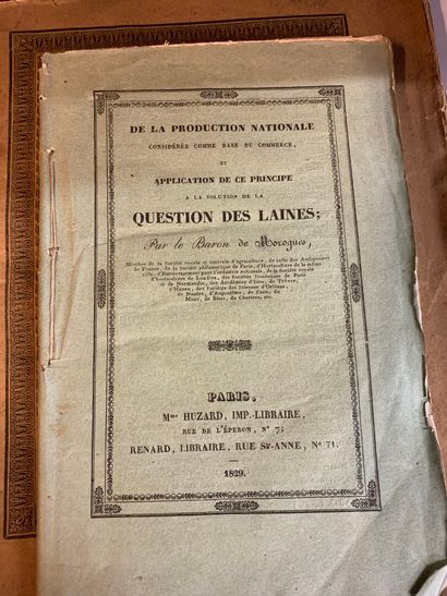 [LAINE ET COTON AU DÉBUT DU XIXe]
LE BLANC,...