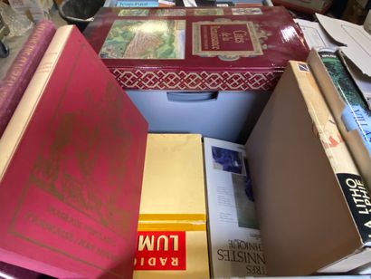 Lot de 10 volumes, Beaux arts, dont cités...