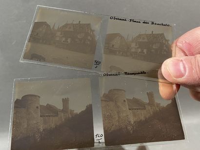 [Alsace] lot de 96 vues stéréoscopiques sur...