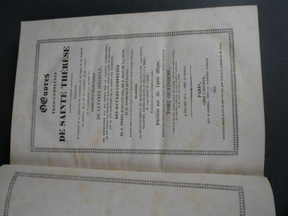 OEuvres très complètes de SAINTE THERESE...