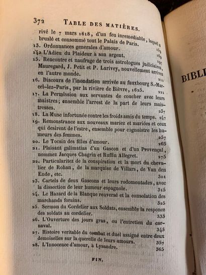 [BIBLIOTHEQUE ELZÉVIRIENNE - SATIRE, COURTISANES,...