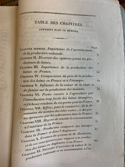 [LAINE ET COTON AU DÉBUT DU XIXe]
LE BLANC,...