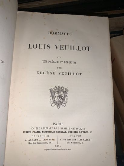 [Louis VEUILLOT] 17 volumes brochés in-8...