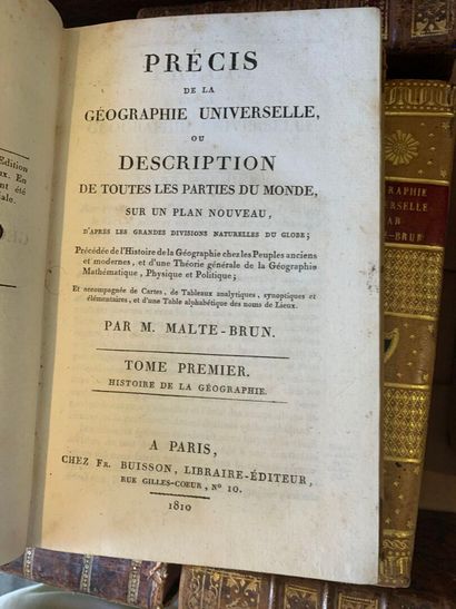 [GEOGRAPHIE XVIIIe et début XIXe]
MALTE-BRUN,...