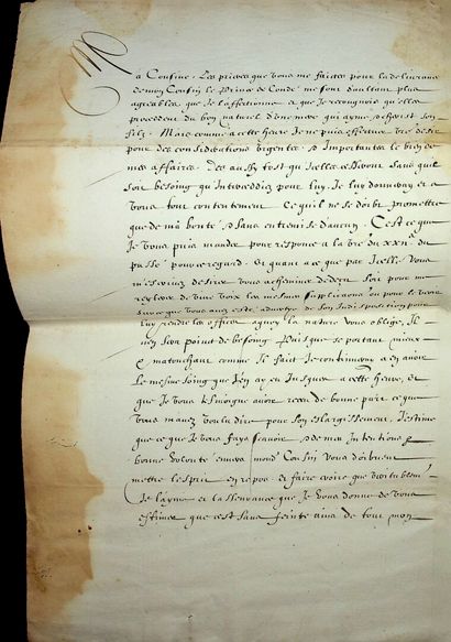 Louis XIII, roi de France.
Lot de 6 lettres...