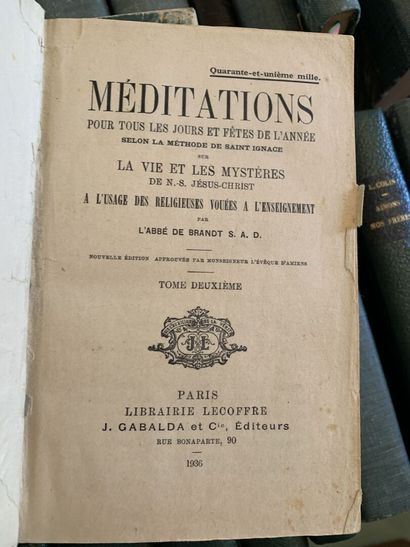 22 volumes reliés en demi-toile XXe : OEuvres...