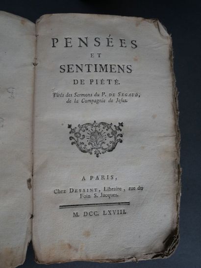 [Papier dominoté] 3 volumes : L'âme élevée...