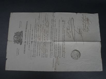 [Saint Domingue, Rochambeau] Passeport pour...