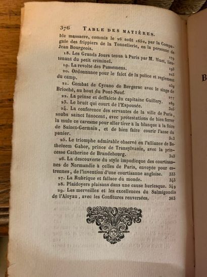 [BIBLIOTHEQUE ELZÉVIRIENNE - SATIRE, COURTISANES,...