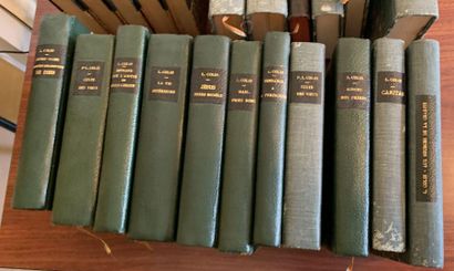 22 volumes reliés en demi-toile XXe : OEuvres...