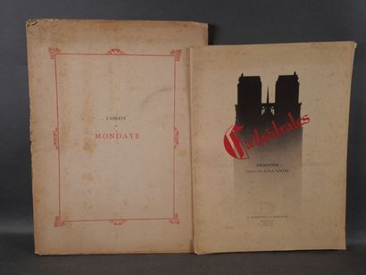 2 vol de planches : l'abbaye de Mondaye par...