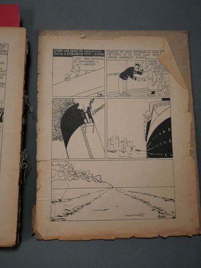 Tintin en Amérique, édition du petit vingtième,...