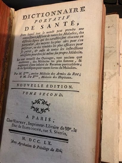 [MEDECINE XVIIIe-XXe]
Env. 35 vol. formats...