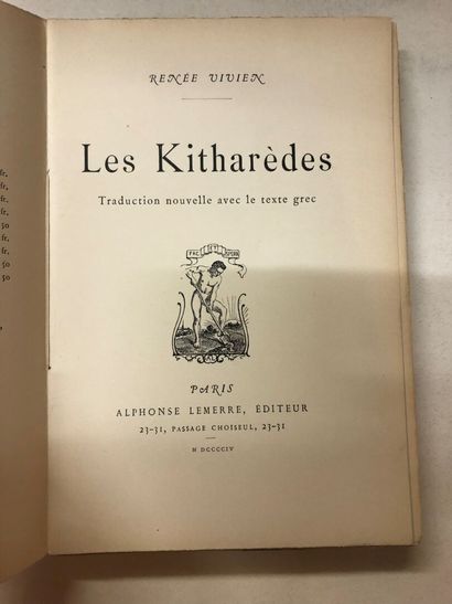 VIVIEN Renée
Les Kitharèdes : Traduction...
