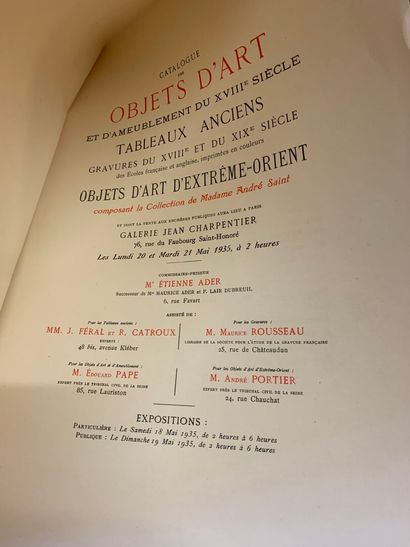 [4 IMPORTANTS CATALOGUES ILLUSTRÉS DE VENTE...