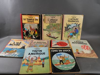 30 albums cartonnés et souples dont Tintin...