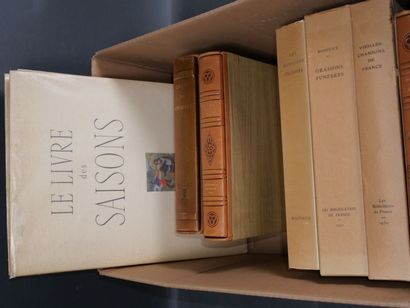 Lot d'environ 7 volumes dont Bossuet, Tristan...