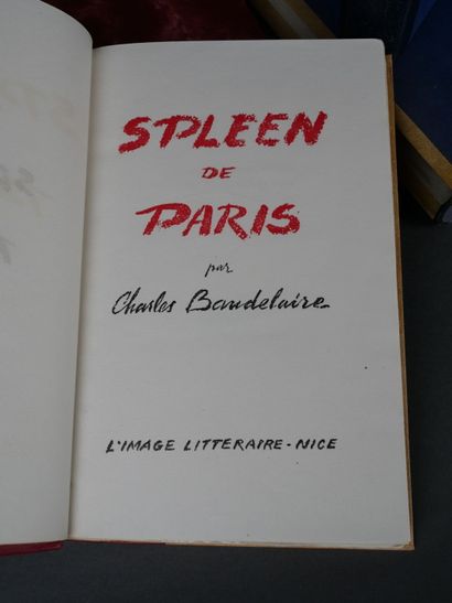 2 livres : Baudelaire, Spleen de Paris (illustration...