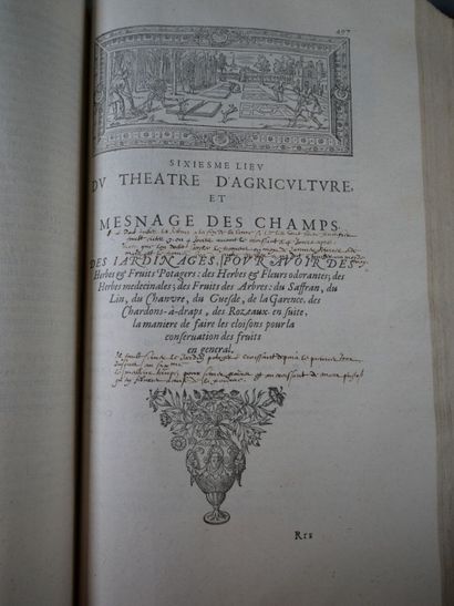 Olivier de Serres, Le théâtre d'Agriculture...