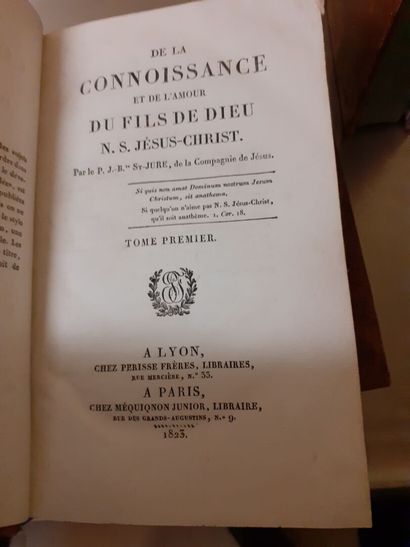 [Père J. B. SAINT JURE] De la connaissance...